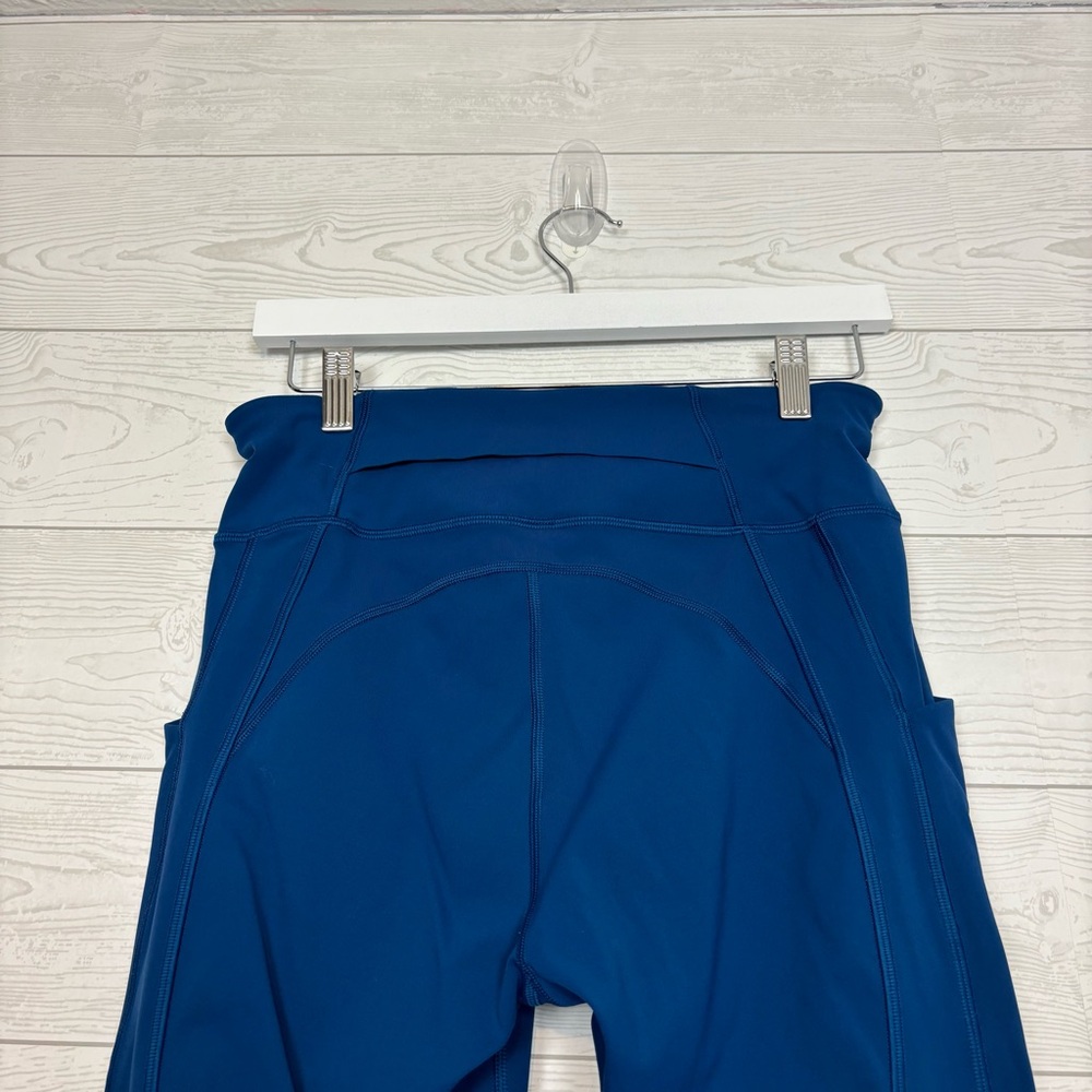Lululemon Time To Sweat Tights Deep Marine Size 8 - Picture 8 of 11